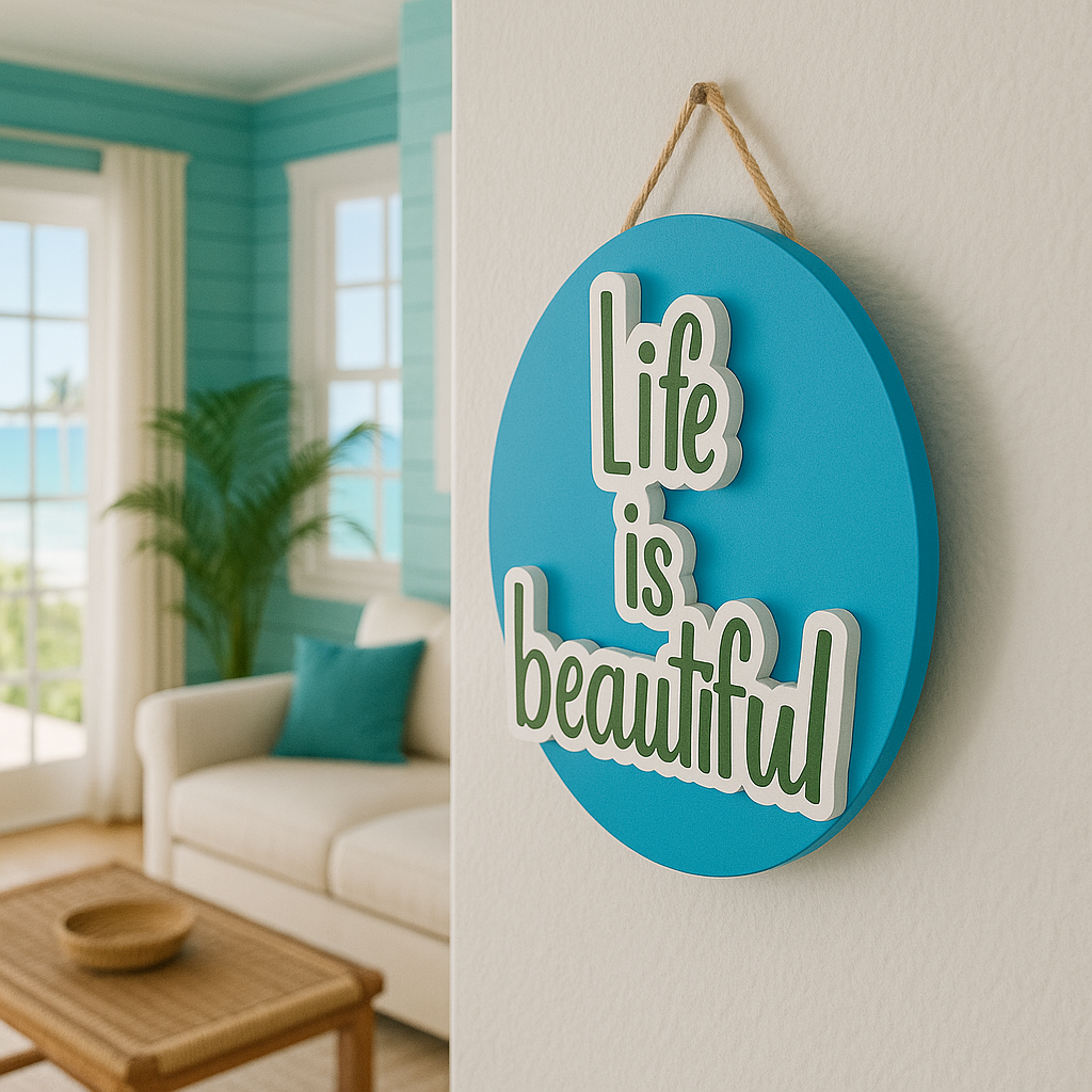 Life is Beautiful Wall Sign